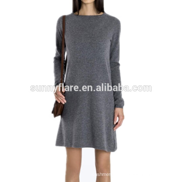 Fabricante de alta qualidade por atacado Mulheres Mink Cashmere Dress Sweater